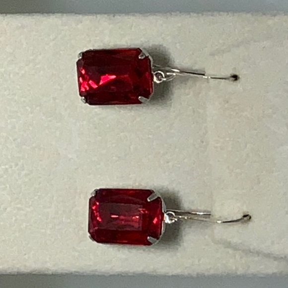 COPY - Ruby Red Statement Necklace and Earring Set - Picture 7 of 10